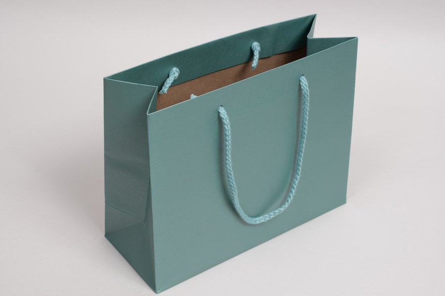 10 x 4 x 8 SHIMMER TURQUOISE ENVIRO EUROTOTE