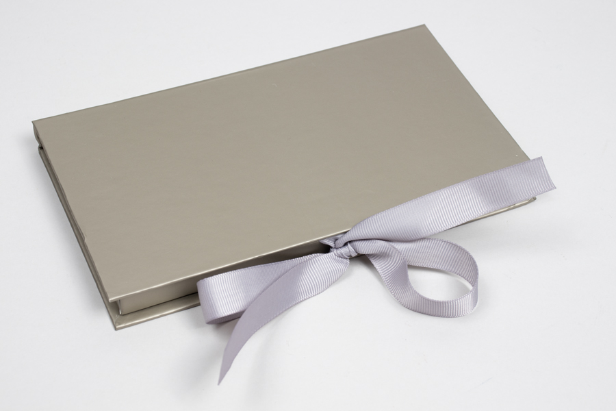 7-1/2 x 4-1/4 x 5/8 MATTE BRONZE PLATINUM PLATFORM GIFT CARD BOX