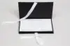 7-1/4 X 4-1/4 X 5/8 MATTE BLACK PLATFORM RIBBON GIFT CARD BOX