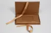 7-1/4 X 4-1/4 X 5/8 MATTE COPPER PLATFORM RIBBON GIFT CARD BOX