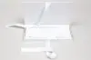 7-1/4 X 4-1/4 X 5/8 MATTE WHITE/WHITE PLATFORM RIBBON GIFT CARD BOX