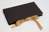 7-1/4 X 4-1/4 X 5/8 MATTE CHOCOLATE PLATFORM RIBBON GIFT CARD BOX