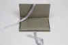 7-1/4 X 4-1/4 X 5/8 MATTE SILVER PLATFORM RIBBON GIFT CARD BOX