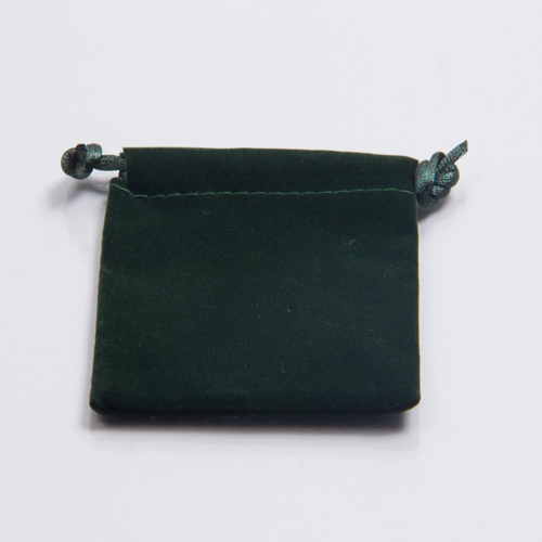 4X5.5 VELVET POUCH HUNTER GREEN