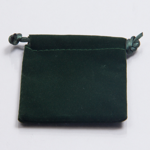 5X7 VELVET POUCH HUNTER GREEN