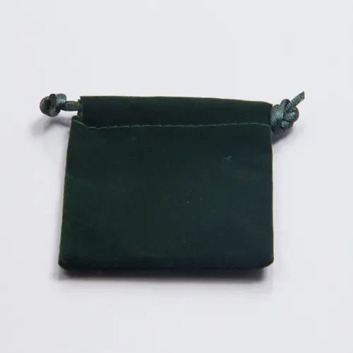 4X5.5 VELVET POUCH HUNTER GREEN