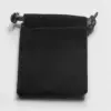 5X7 VELVET POUCH BLACK