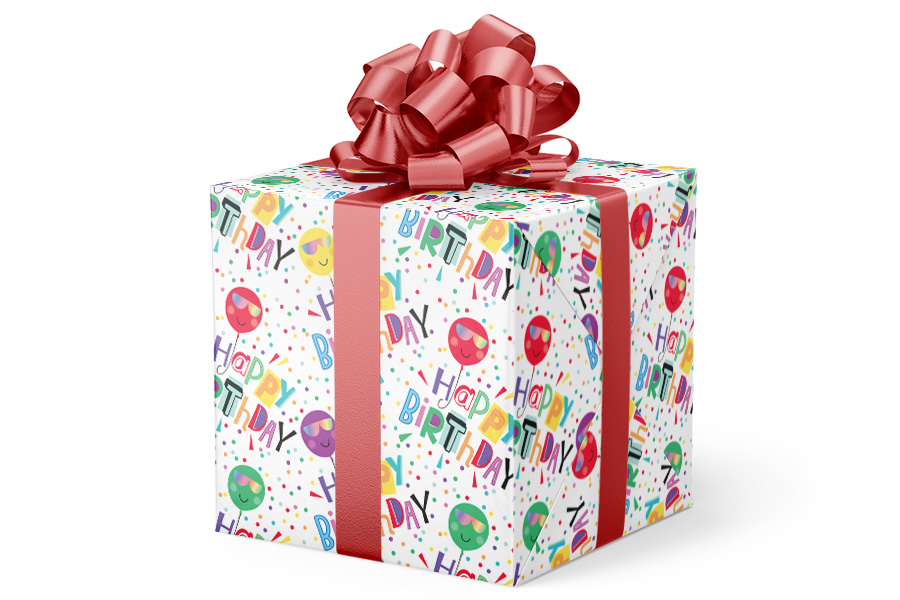 24-in x 417-ft Shady Bday Gift Wrap (GW-9481)