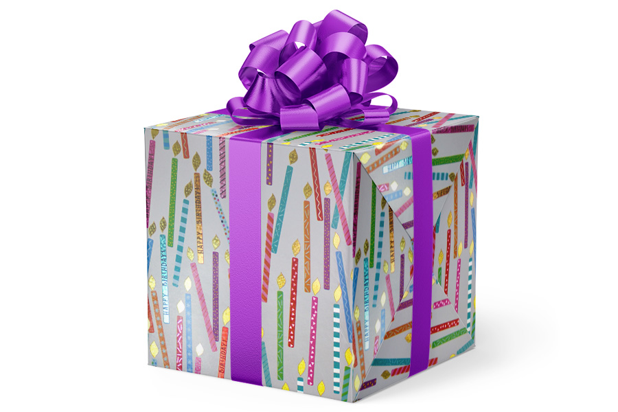 24-in x 417-ft Candle Crush Gift Wrap (GW-9484)