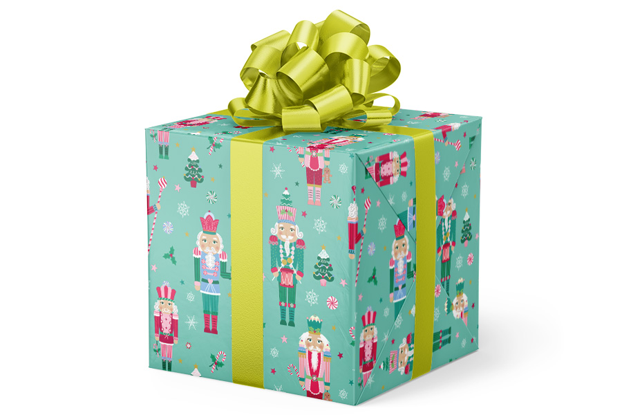 24-in x 417-ft Peppermint Nutcracker Gift Wrap (GW-9487)