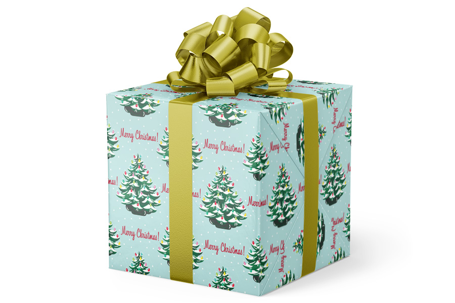 24-in x 417-ft Nostalgic Tree Gift Wrap (GW-9492)