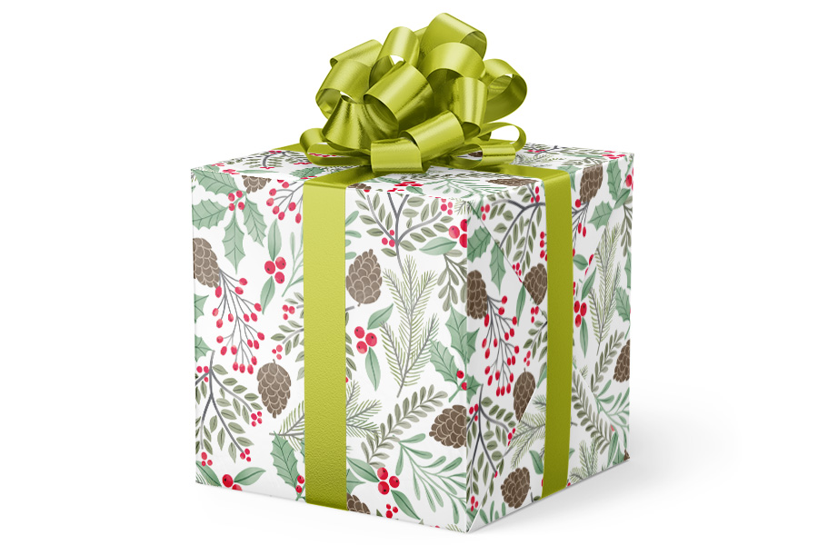 24-in x 417-ft Happy Holly Days Gift Wrap (GW-9498)