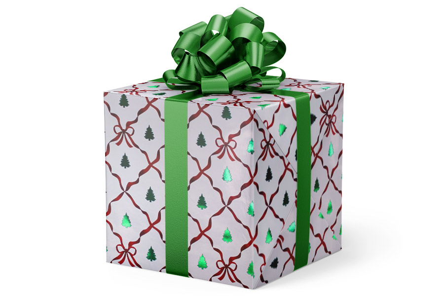 24-in x 417-ft Bow Lattice Gift Wrap (GW-9505)