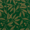 Gold Leaves on Dark Green